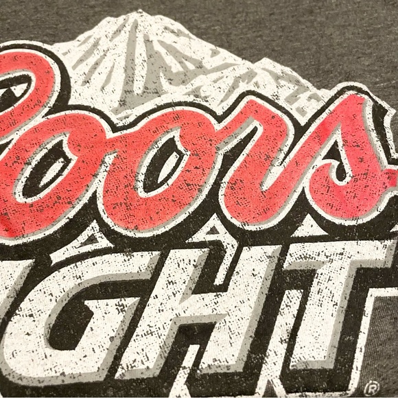 Coors Light Beer Logo Shirt Mountain Rockies Mens Large Tshirt - Picture 11 of 16